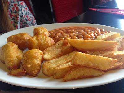 Children's meal at The Anglers Arms Pub Kielder