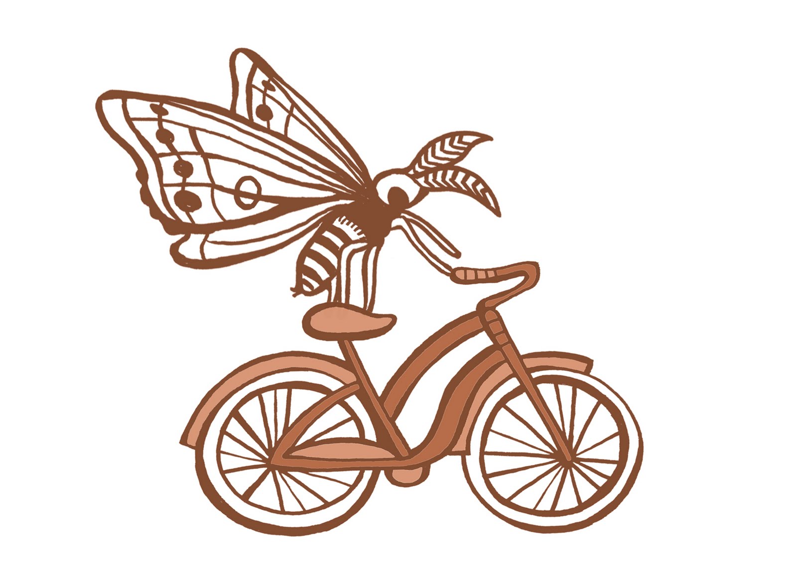 Kaitlyn McCane Illustration Bugs on Bikes