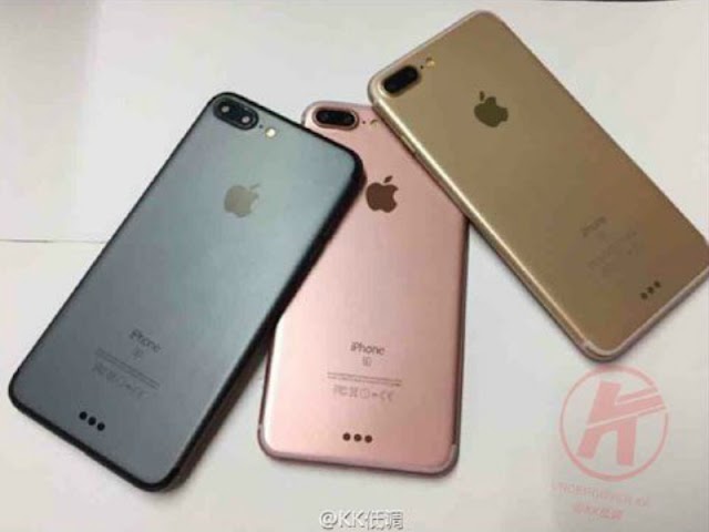 iPhone 7 Black Variant leaked online with dual camera Setup.