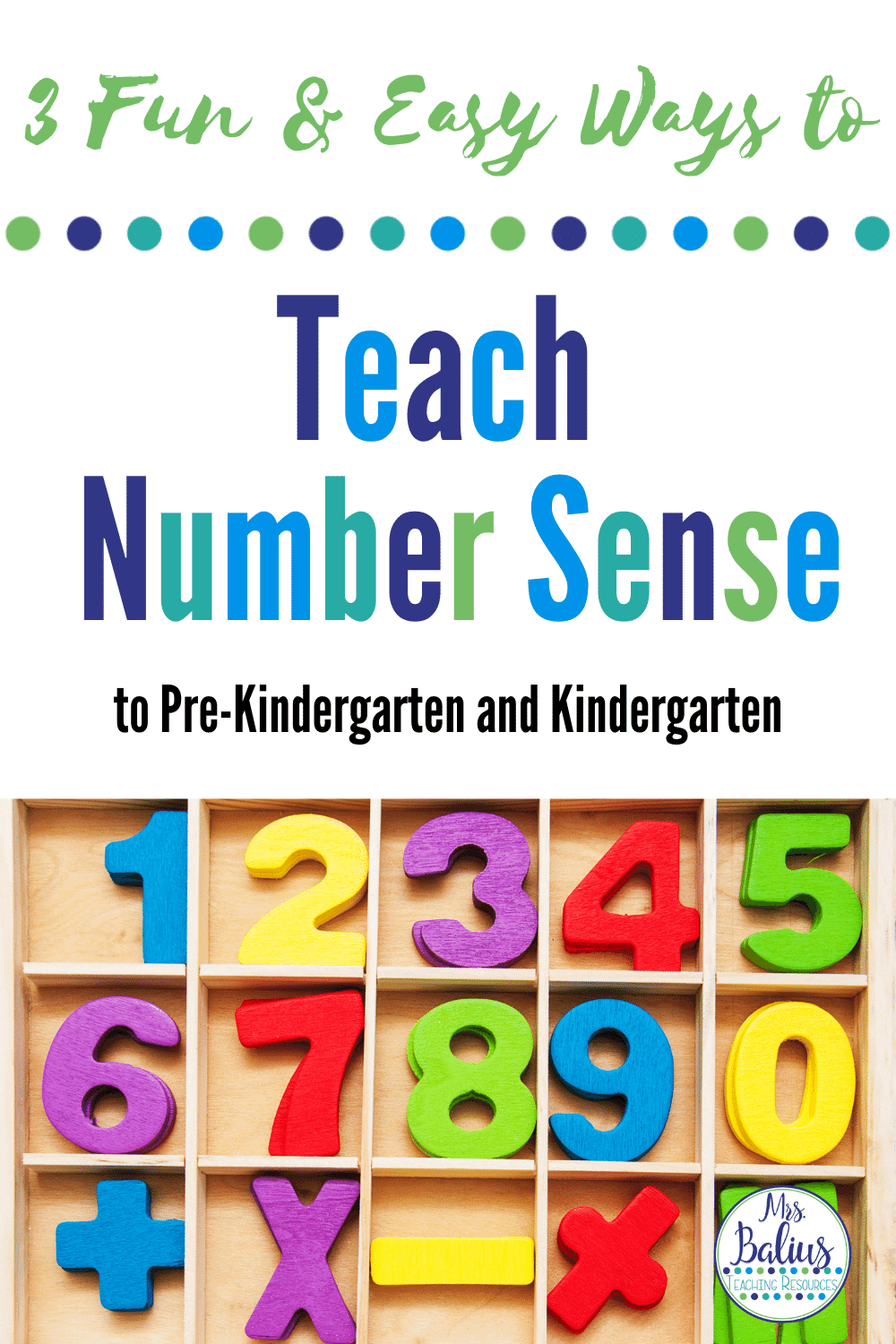 3 Fun and Easy Ways to Teach Number Sense Mrs Balius Teaching