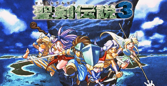 Seiken Densetsu 3 (SNES), um dos pontos altos da série de RPGs Mana