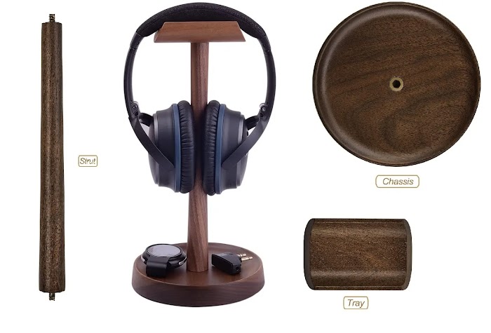 Artinova Wooden Headset Holder Headphone review