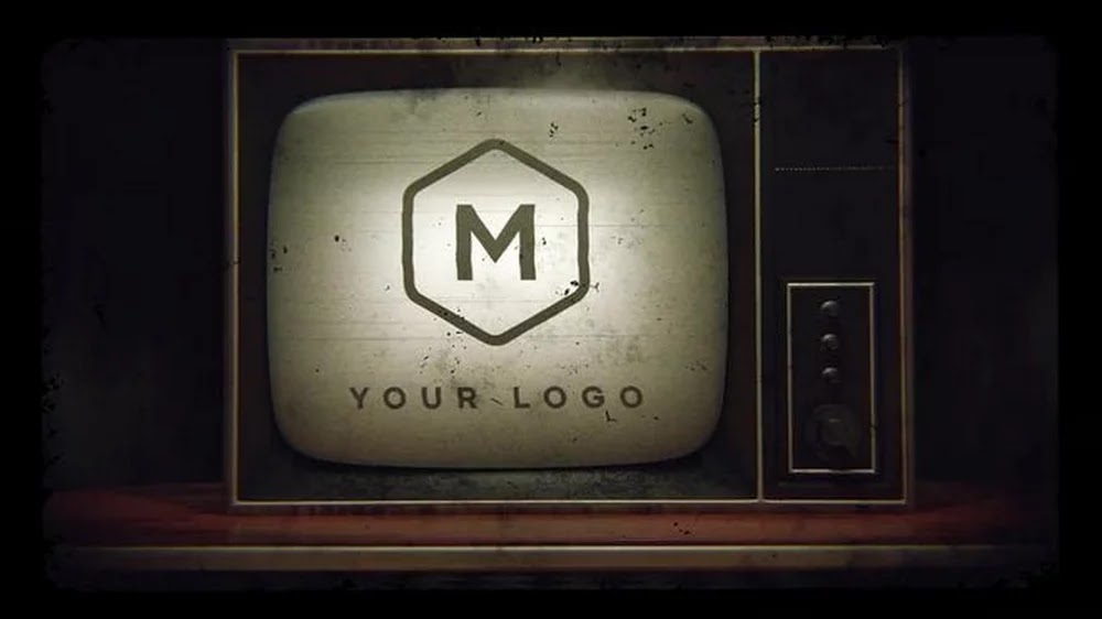 Old TV Logo Intro 863157 - Project for After Effects