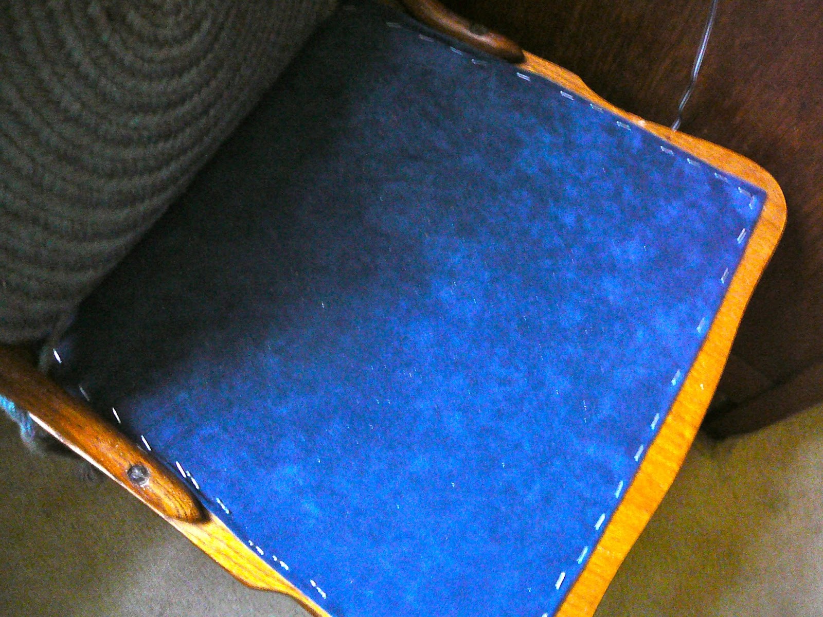 The Hidden Pantry Vintage Chair Repair Using A Staple Gun!