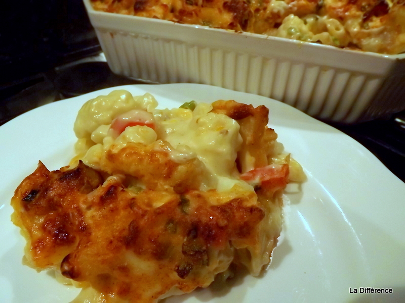 La Différence Macaroni Two Cheese Cauliflower Bake ( with optional