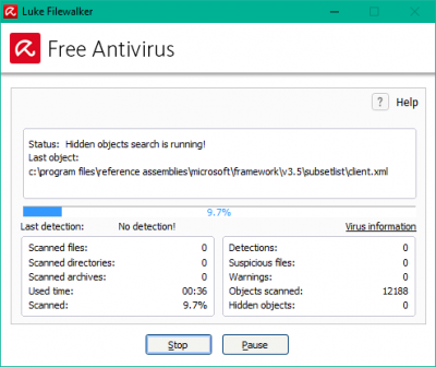 Avira Security Suite Free에 대한 간략한 리뷰