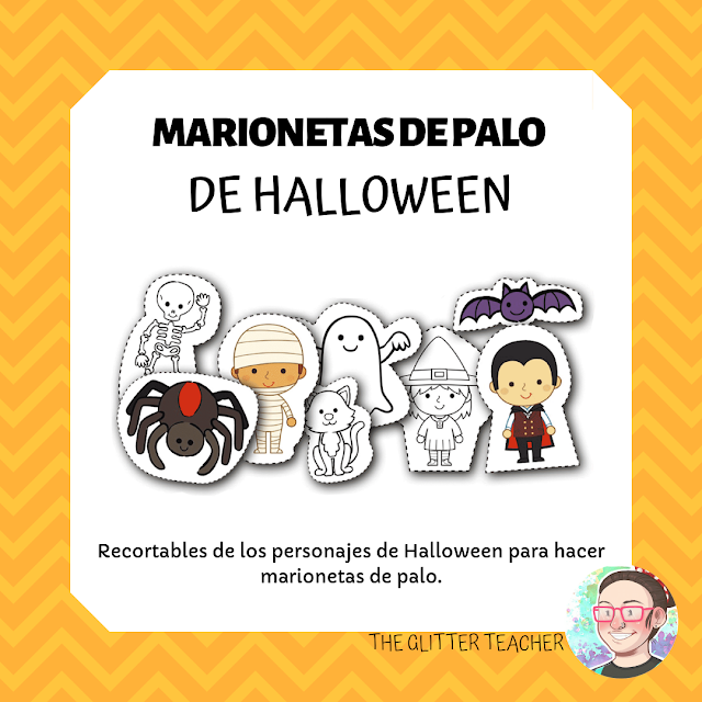 Marionetas De Palo Para Halloween The Glitter Teacher
