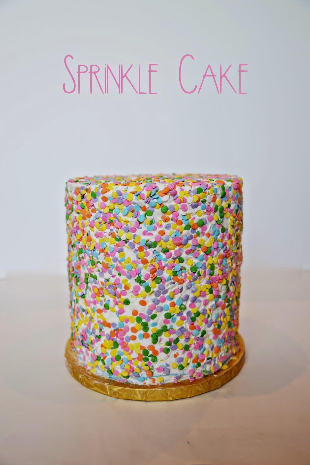 CAKE HAPPENS Metallic Gold Sequins Cake...and Sprinkles Cake!