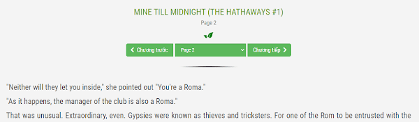 Chức năng chuyển chap của template truyện