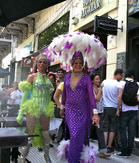 We caught these gorgeous people on their way to the Gay Pride celebration one Saturday afternoon.
