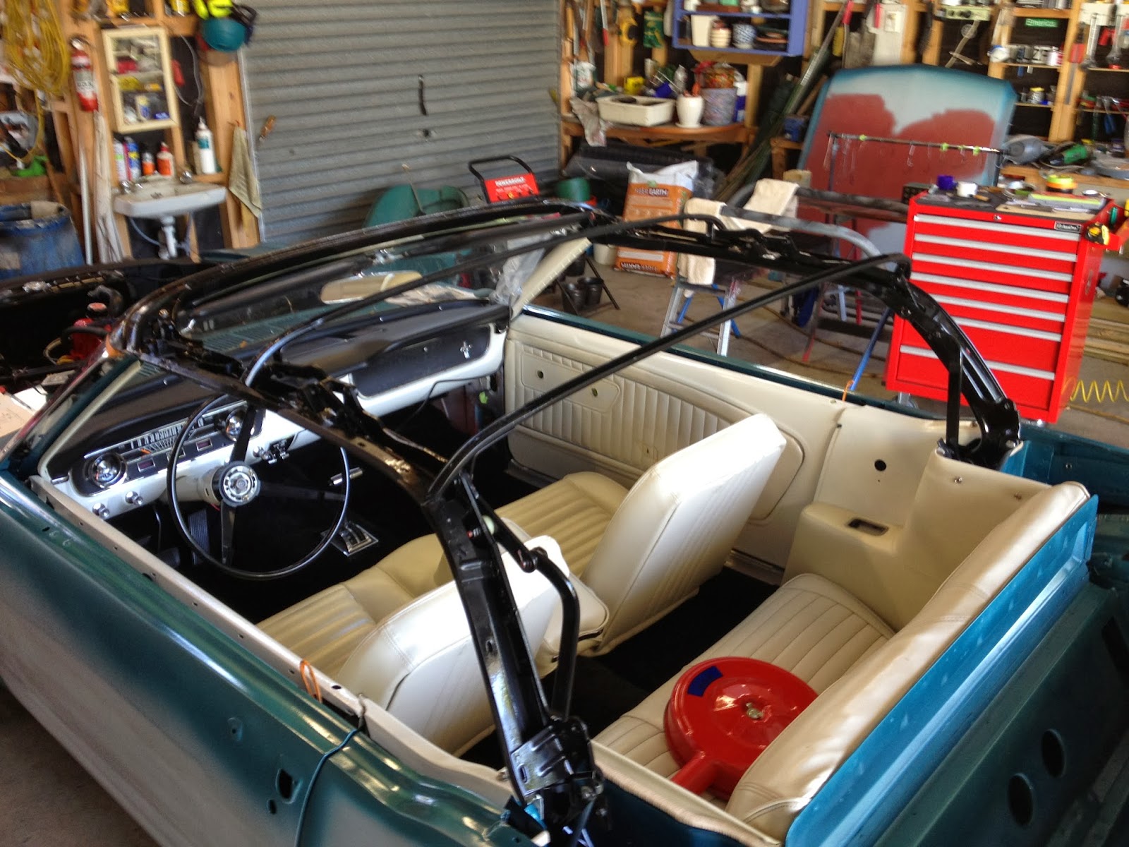 1965 Convertible Mustang Restoration Putting the Convertible frame