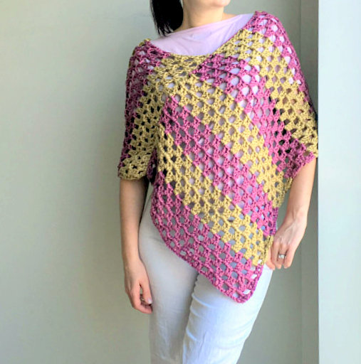 lace poncho crochet pattern
