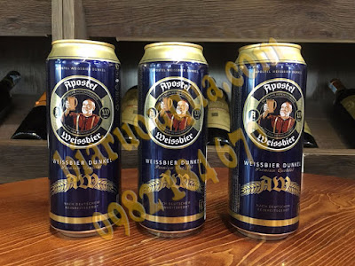 Bia Đức Apostel Weissbier Dunkel 5.3% thùng 24 lon nhập ngoại