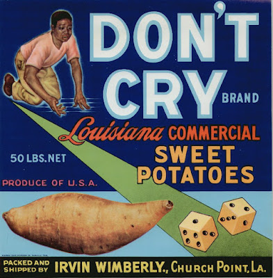 Don't Cry Brand crate label