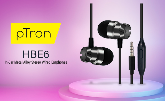 Cheap Earphones PTron HBE6 | Under 200 Rs Deal Of Th Day On AMAZON