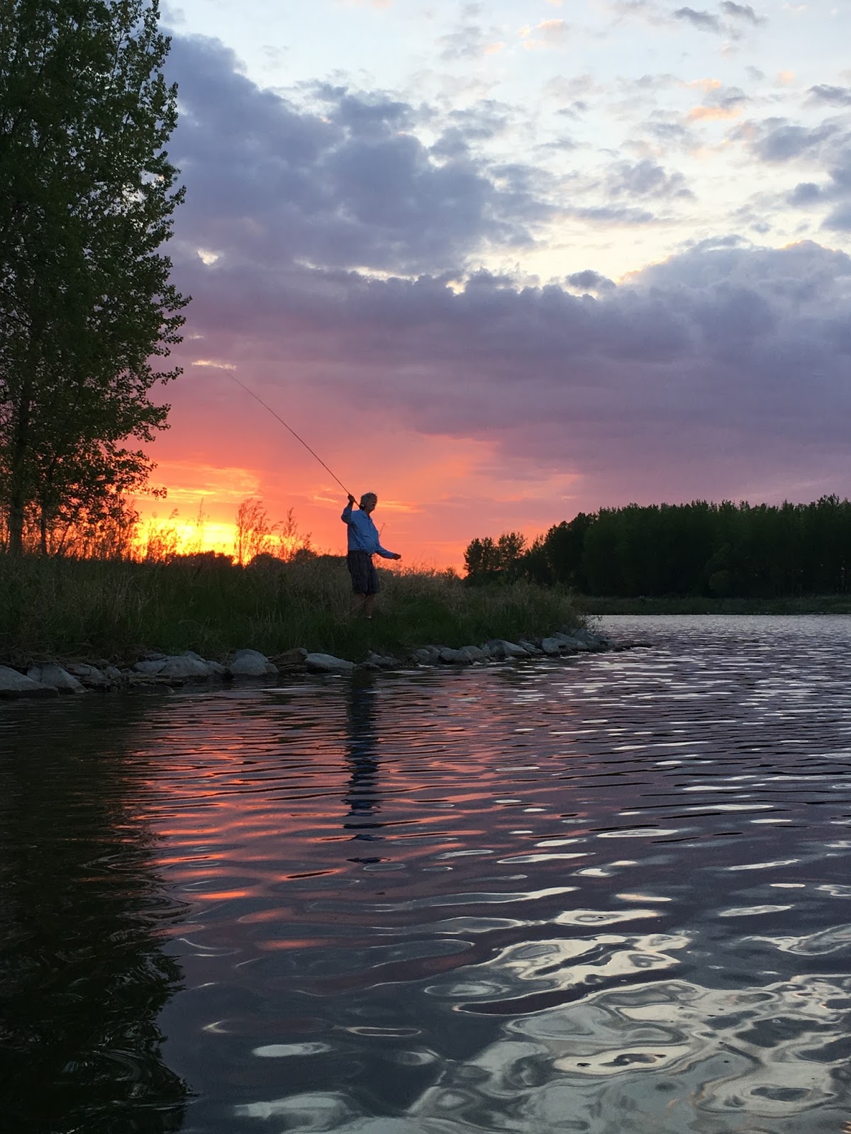 Reflections Ada Hayden Heritage Park May 9, 2017 Fly Fishing at Sunset