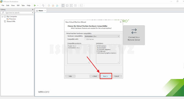 membuat vm di vmware