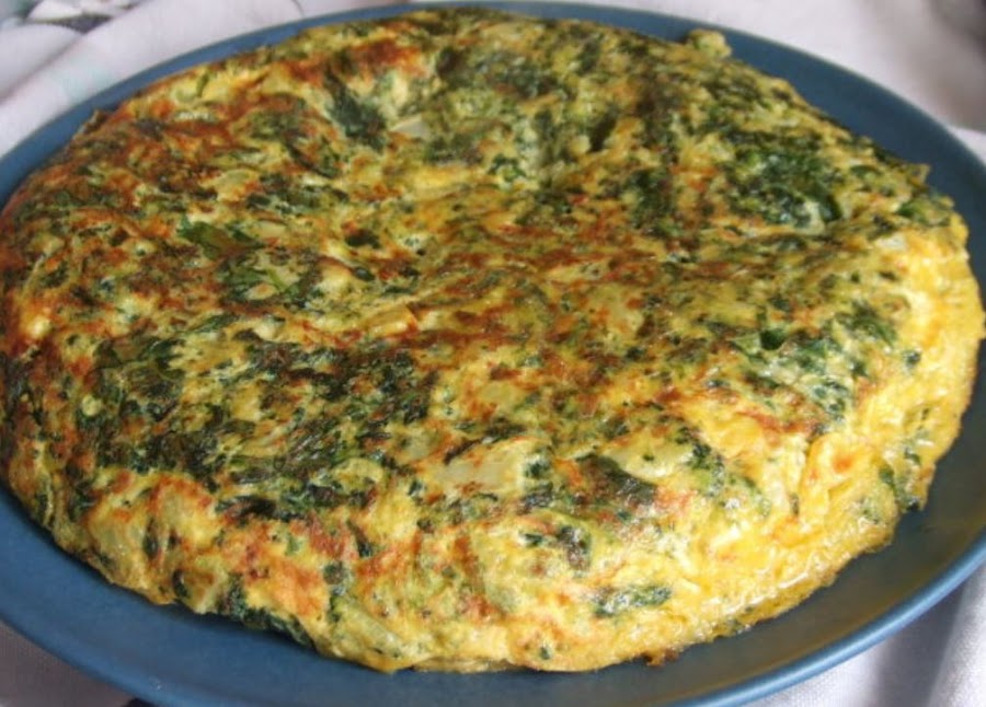 TORTA DE ESPINACA Y AMARANTO