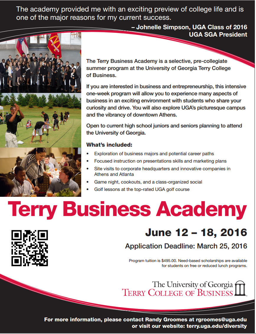 JA Student Opportunities University of Terry Business Academy