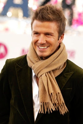 David Beckham's Scarf Fashion Style