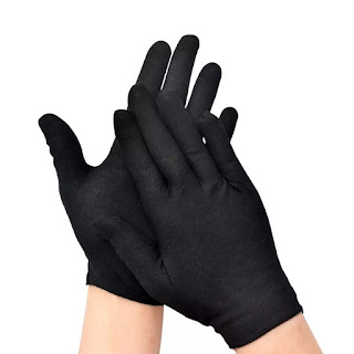 găng tay vải đen