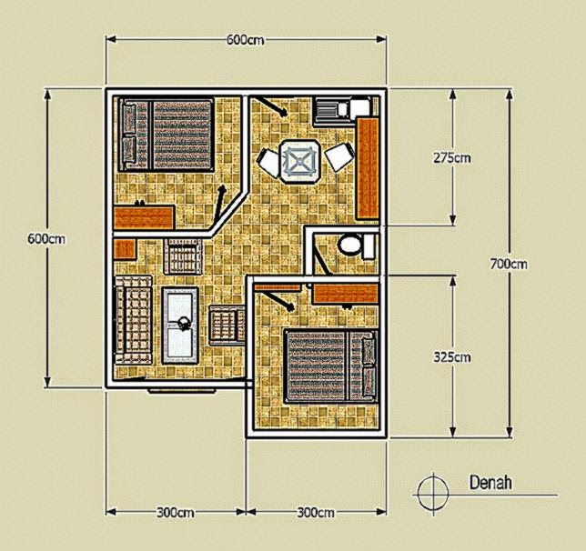 Denah Rumah  Minimalis Type  36 Design Rumah  Minimalis