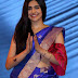 Adah Sharma In Blue Saree At Woven 2017 Fashion Show