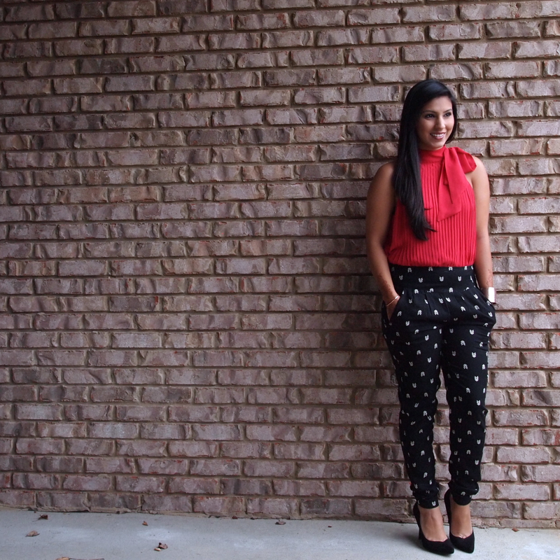 black printed pants - Pi Pants