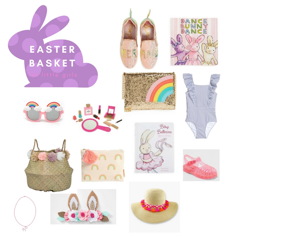 Hello Blushing Blonde Easter Basket For Little Girls