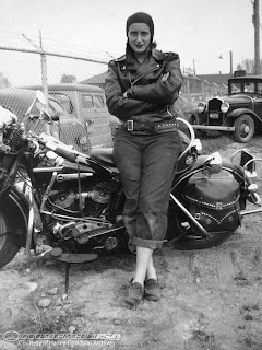 Fast is fast...: Biker chicks.