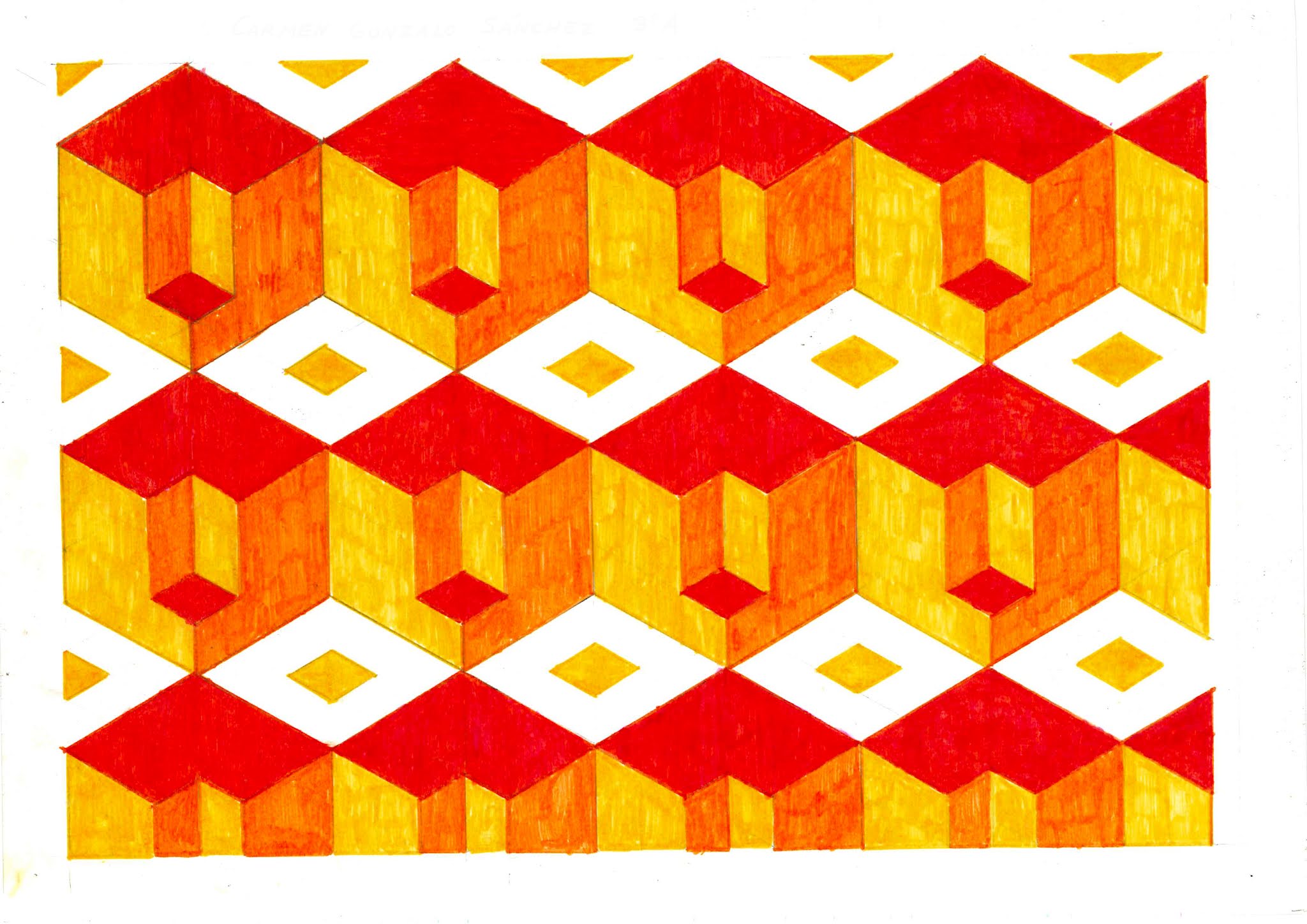 TRIÁNGULO. MÓDULO. RED ISOMÉTRICA 2 | .imagenesola imagen y la ...