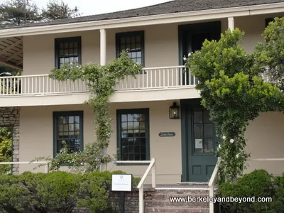 exterior of Larkin House Adobe in Monterey, California
