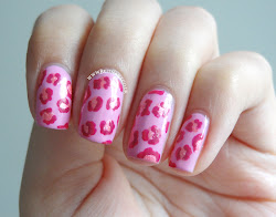 leopard pink nails nail enlarge