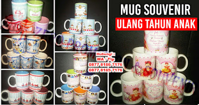 Souvenir mug ulang tahun, mug ulang tahun, mug ultah anak