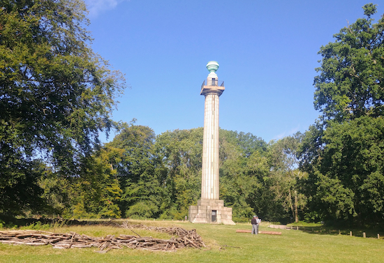 The Bridgewater monument at point 4 in the walk