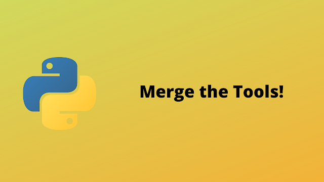 HackerRank Merge the Tools! solution in python