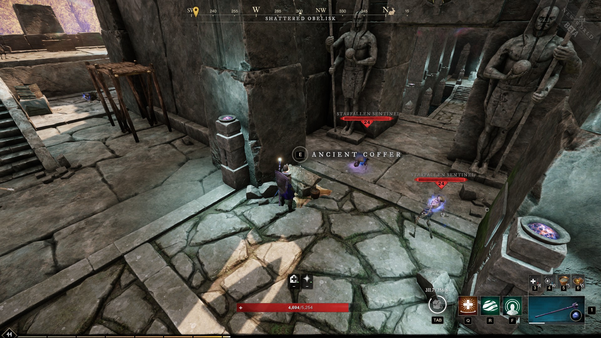 New World Shattered Obelisk chest locations