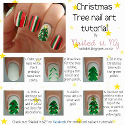 nail christmas nails tree tutorials designs step easy tutorial simple short nailed beginners diy xmas holiday nz learners posts trees