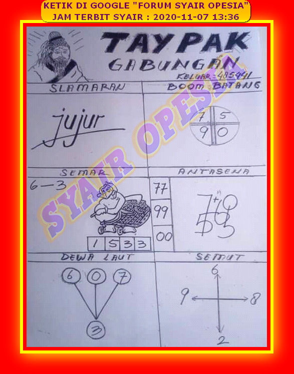 1 New Message Kode Syair Hongkong 7 November 2020 Forum Syair Togel Hongkong Singapura Sydney