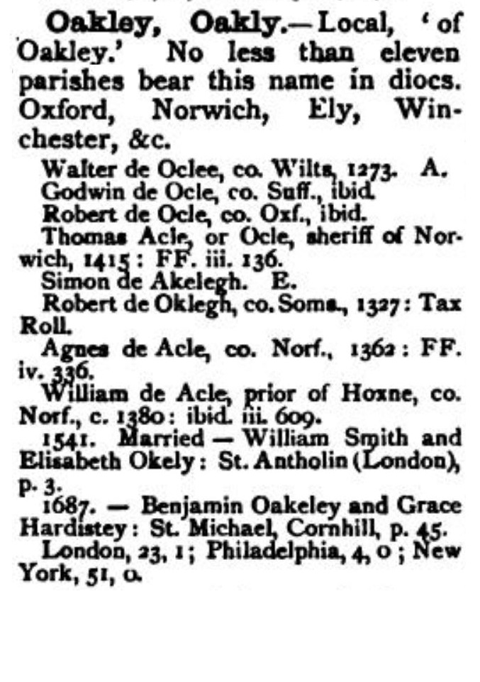 Ackley Family Genealogy What Are the Origins of the Ackley Surname?