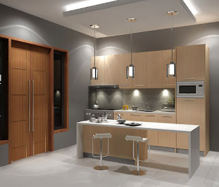 Desain kitchen set model i terbaru