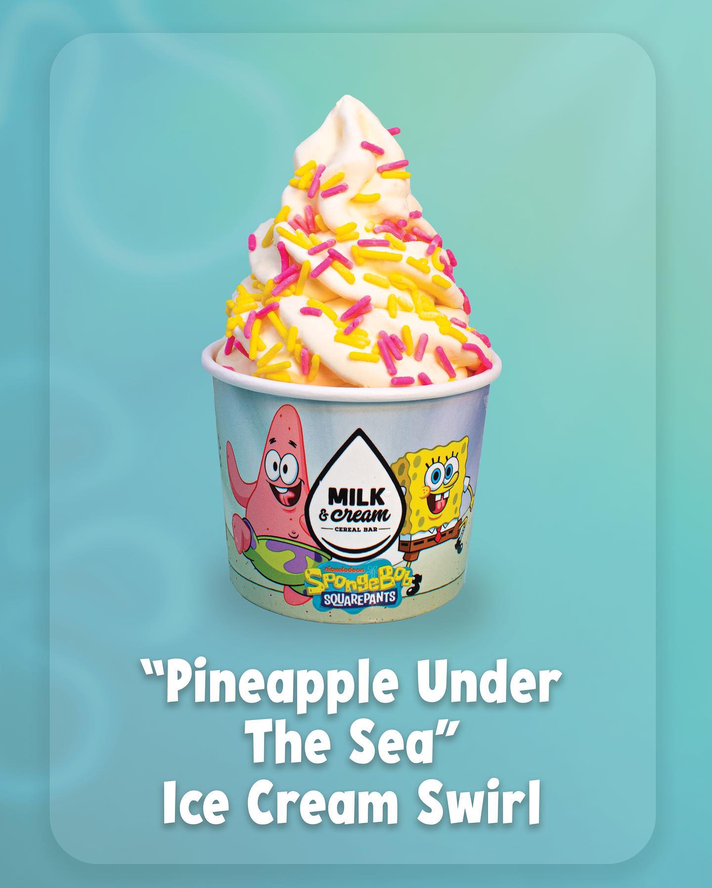 NickALive! Milk & Cream Celebrates 'SpongeBob SquarePants' with
