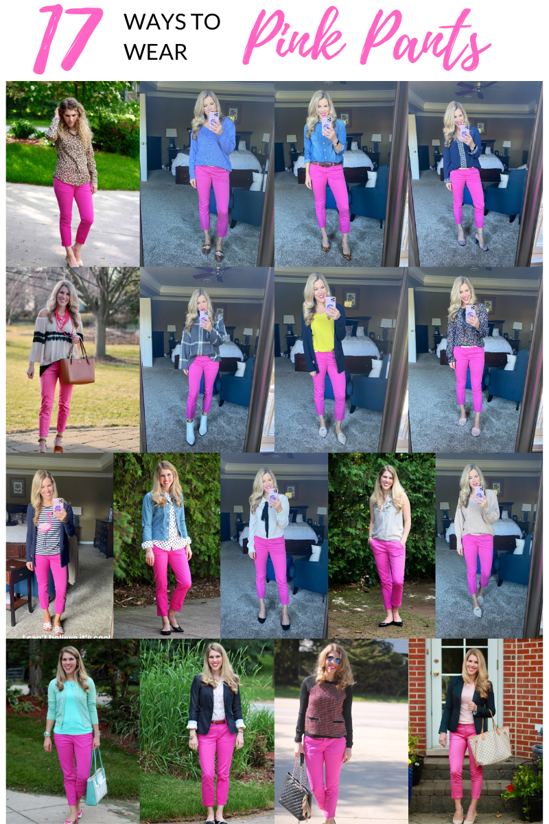 Fashionable Winter Outfit with Pink Trouser Pants