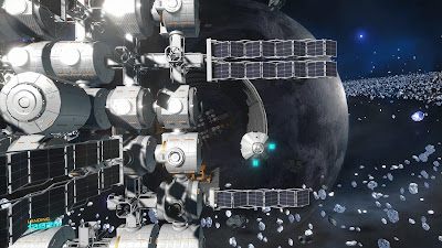 Descent Vector Space Runner Game Screenshot 1