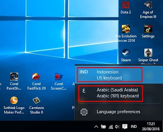 Instal huruf Arab Di Windows 10