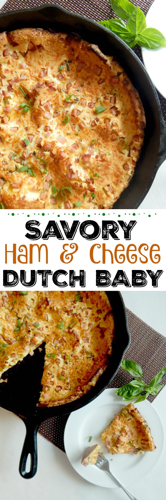 savory ham and cheese dutch baby