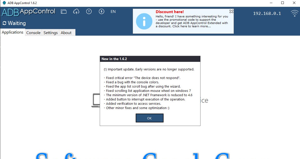 ADB AppControl v1.6.2 Free Download Disable Uninstall Analyze