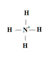 Structure of (NH4)+