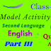 Model Activity Tasks | Second Language (English) | Class 10 | Part Three | 2020 | PDF | Question & Answer