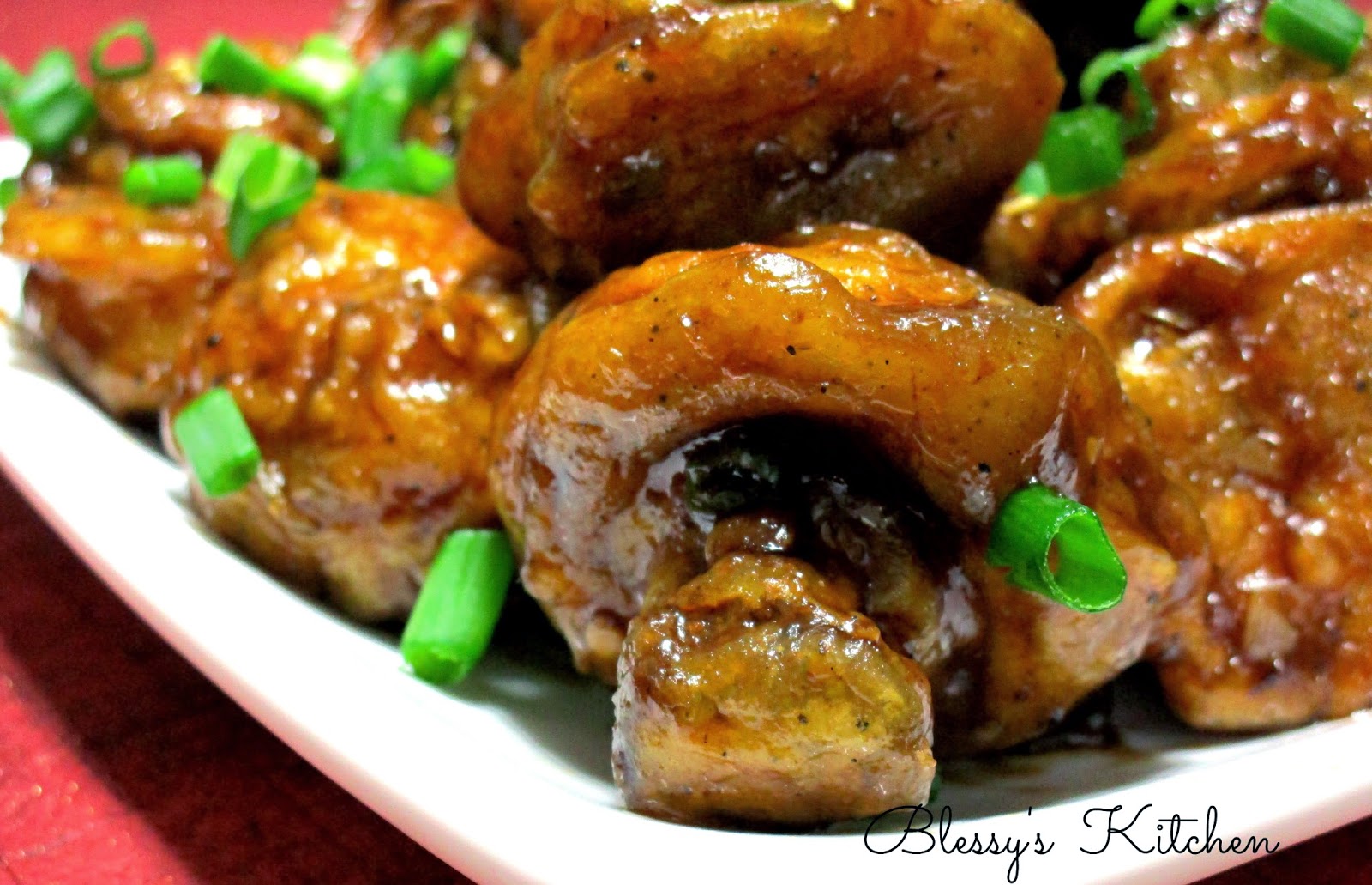 Blessy's Kitchen Mushroom Manchurian
